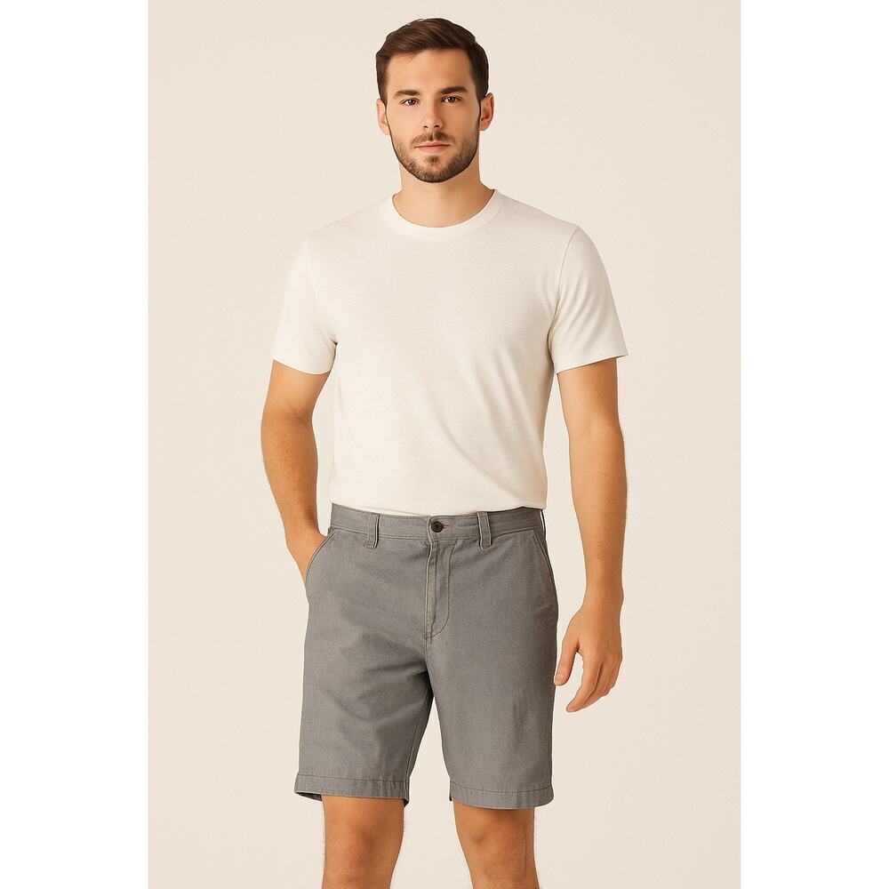 Dockers Gray Chino Shorts Men’s Size 33 | Casual Lightweight Cotton Blend